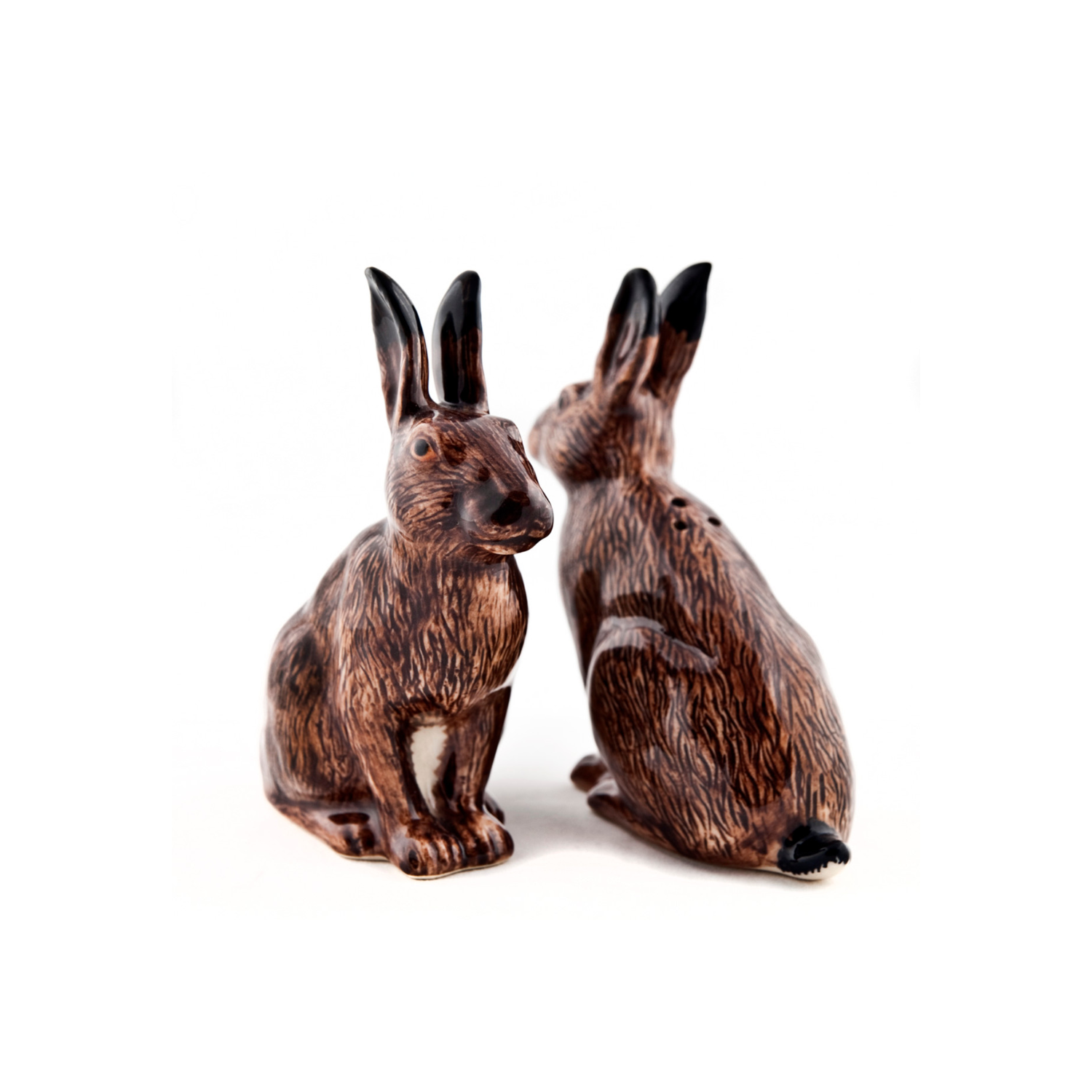 Hare salt and pepper shakers